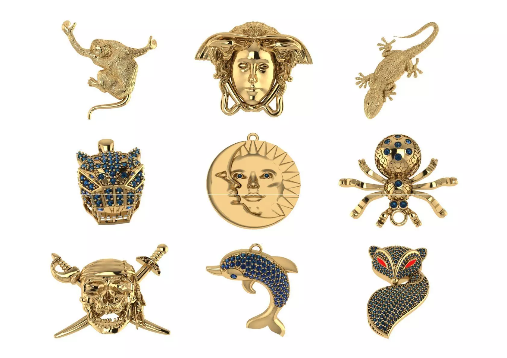 animal jewellery desing 3D print model