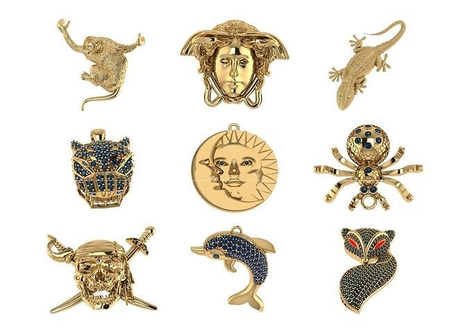 animal jewellery desing  3D print model