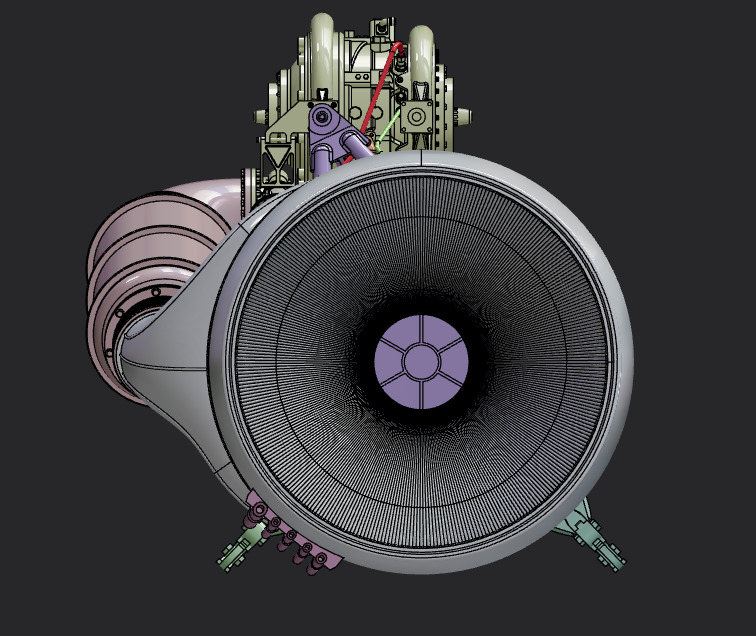 Rocketdyne  H-1 Rocket Engine 3D print model_10