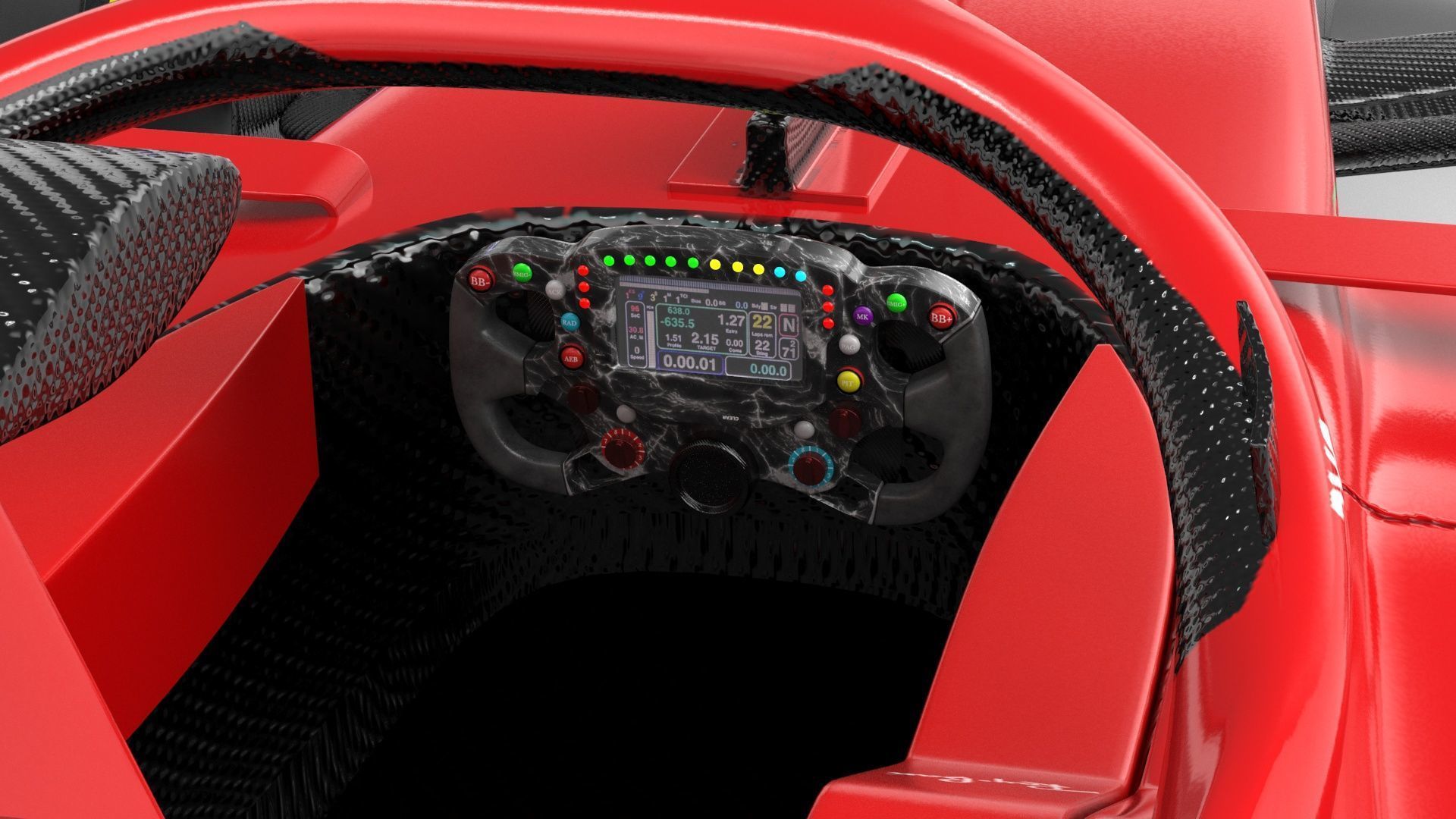 SF-25 F1 2025 Formula 1 Race Car PBR 3D model_9