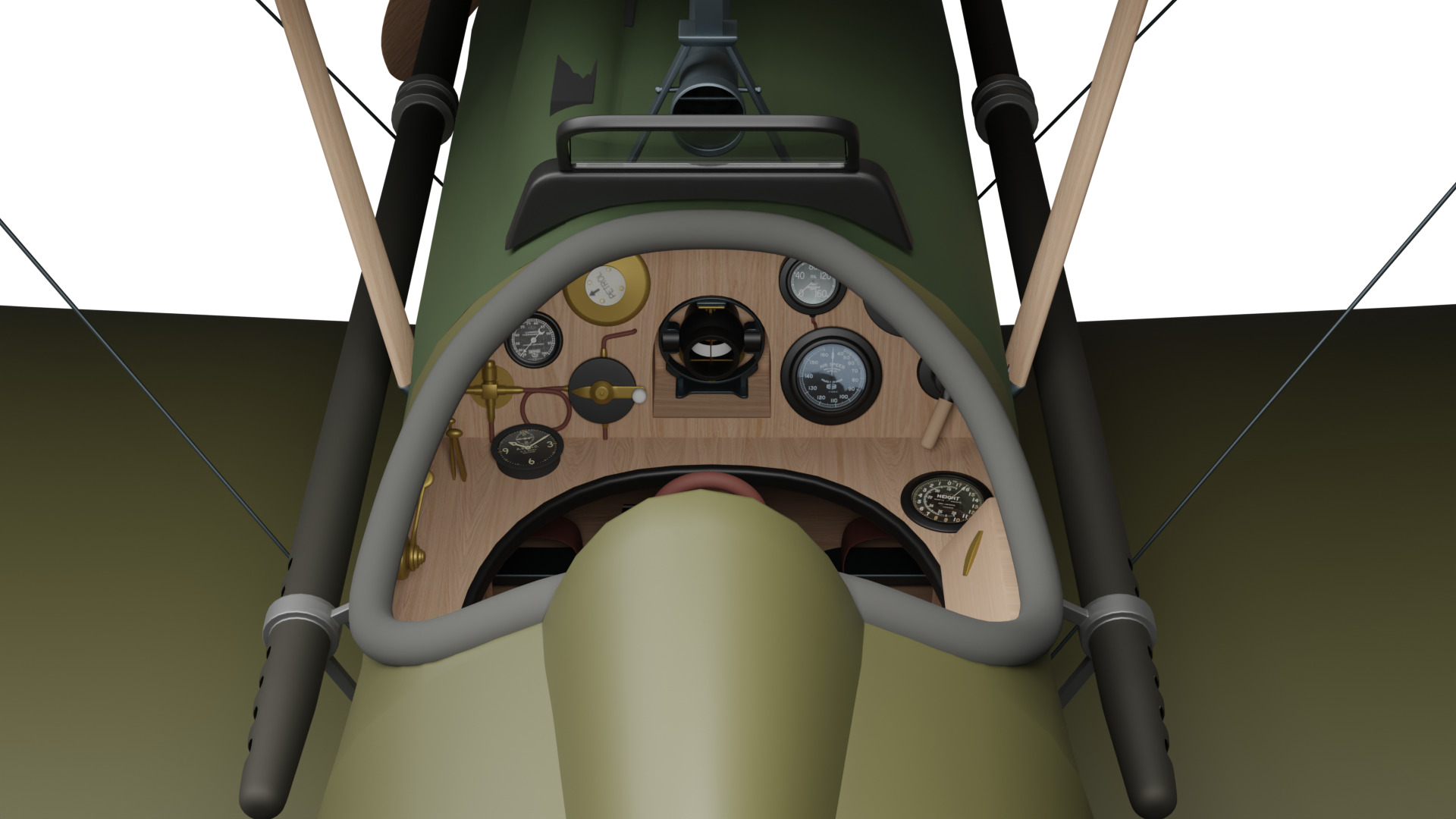 Royal Aircraft Factory SE5 3D model_8