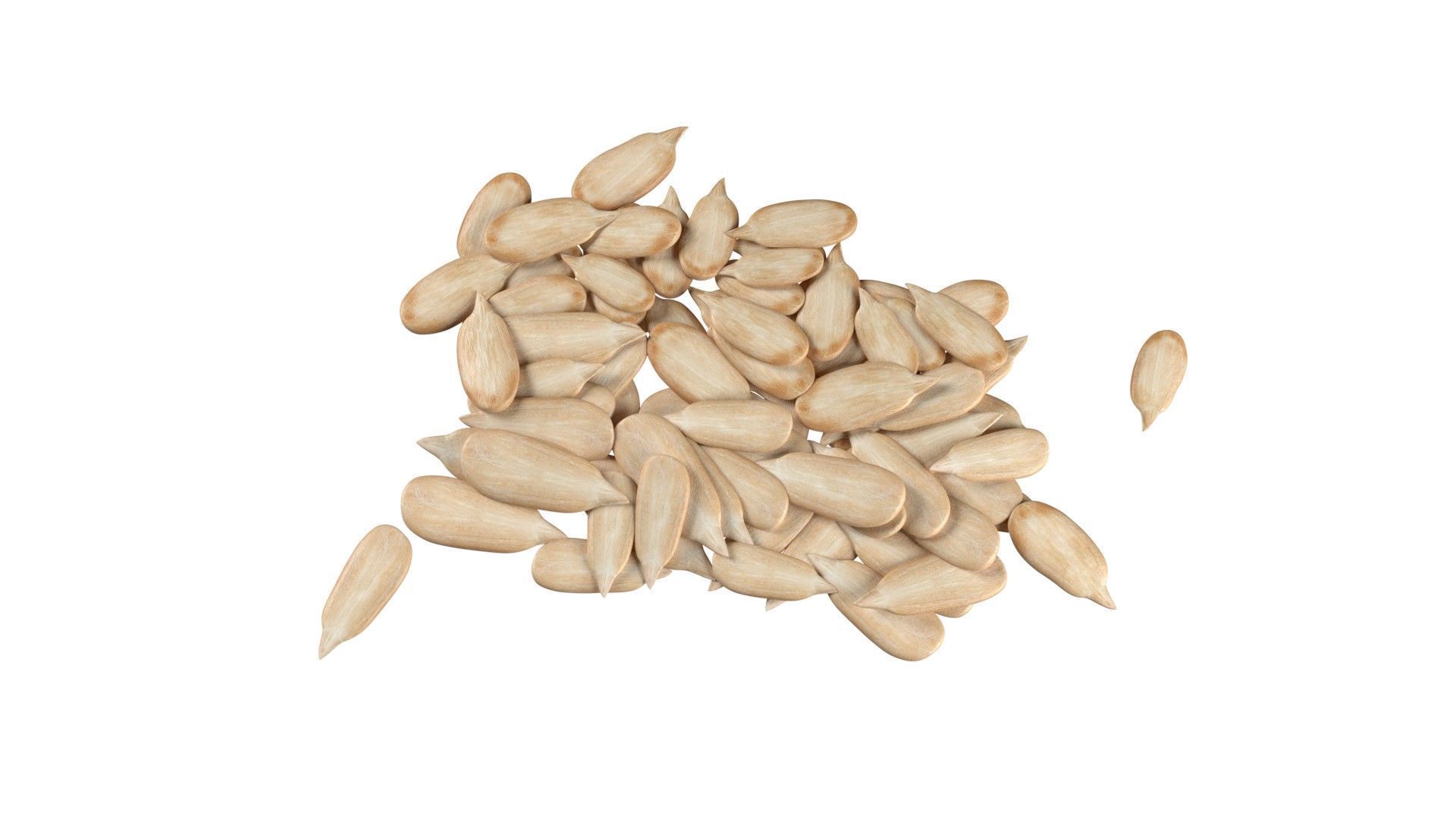 Sunflower seed pile v1 Low-poly 3D model_3