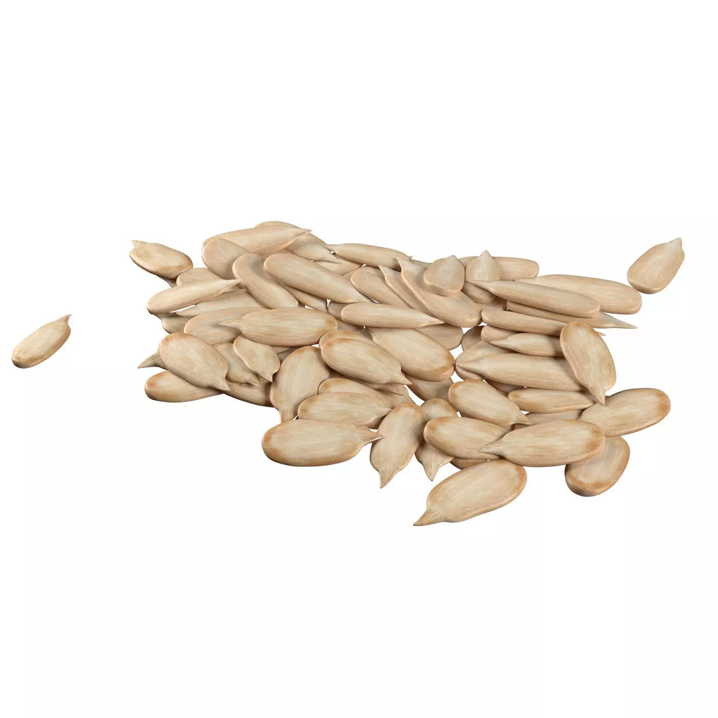 Sunflower seed pile v1 Low-poly 3D model_0