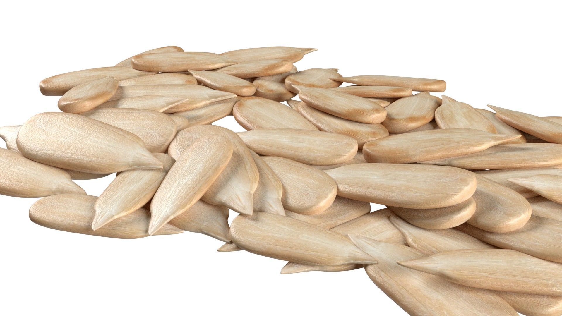 Sunflower seed pile v1 Low-poly 3D model_6