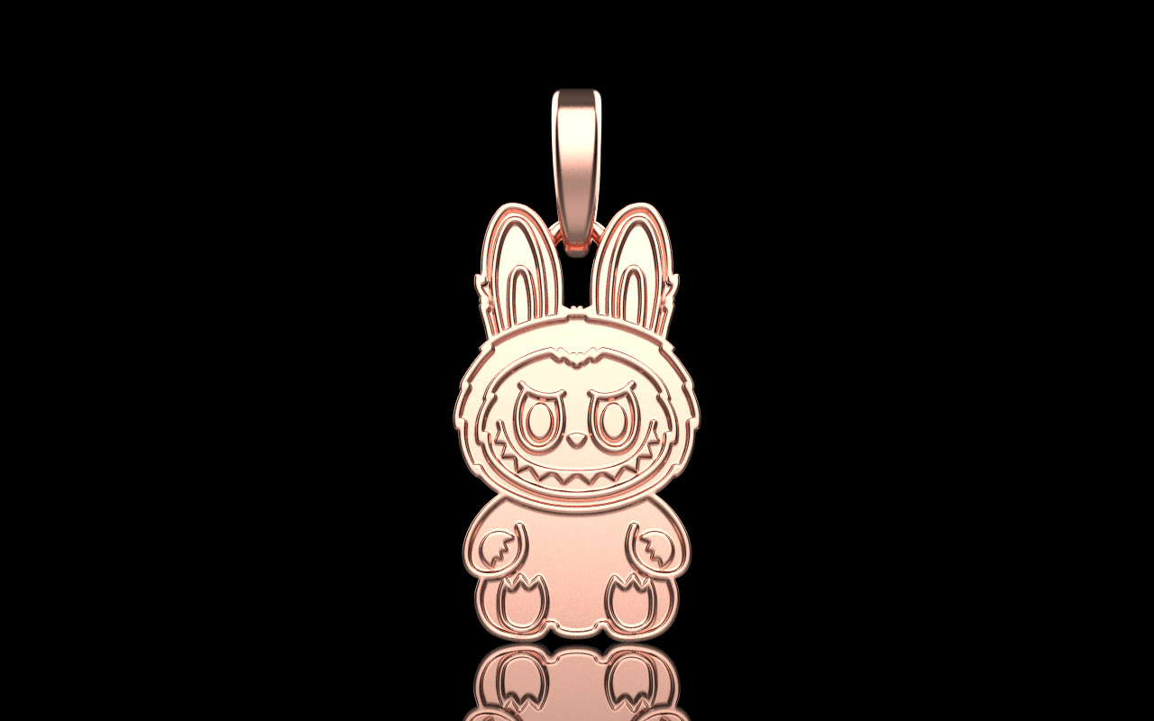 Labubu pendant model 1371 3D print model_17
