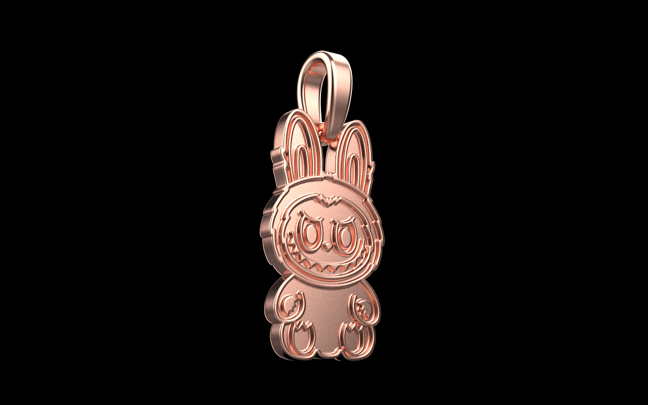 Labubu pendant model 1371 3D print model_23
