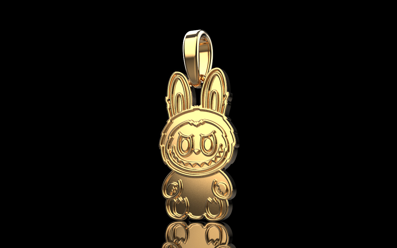 Labubu pendant model 1371 3D print model_28