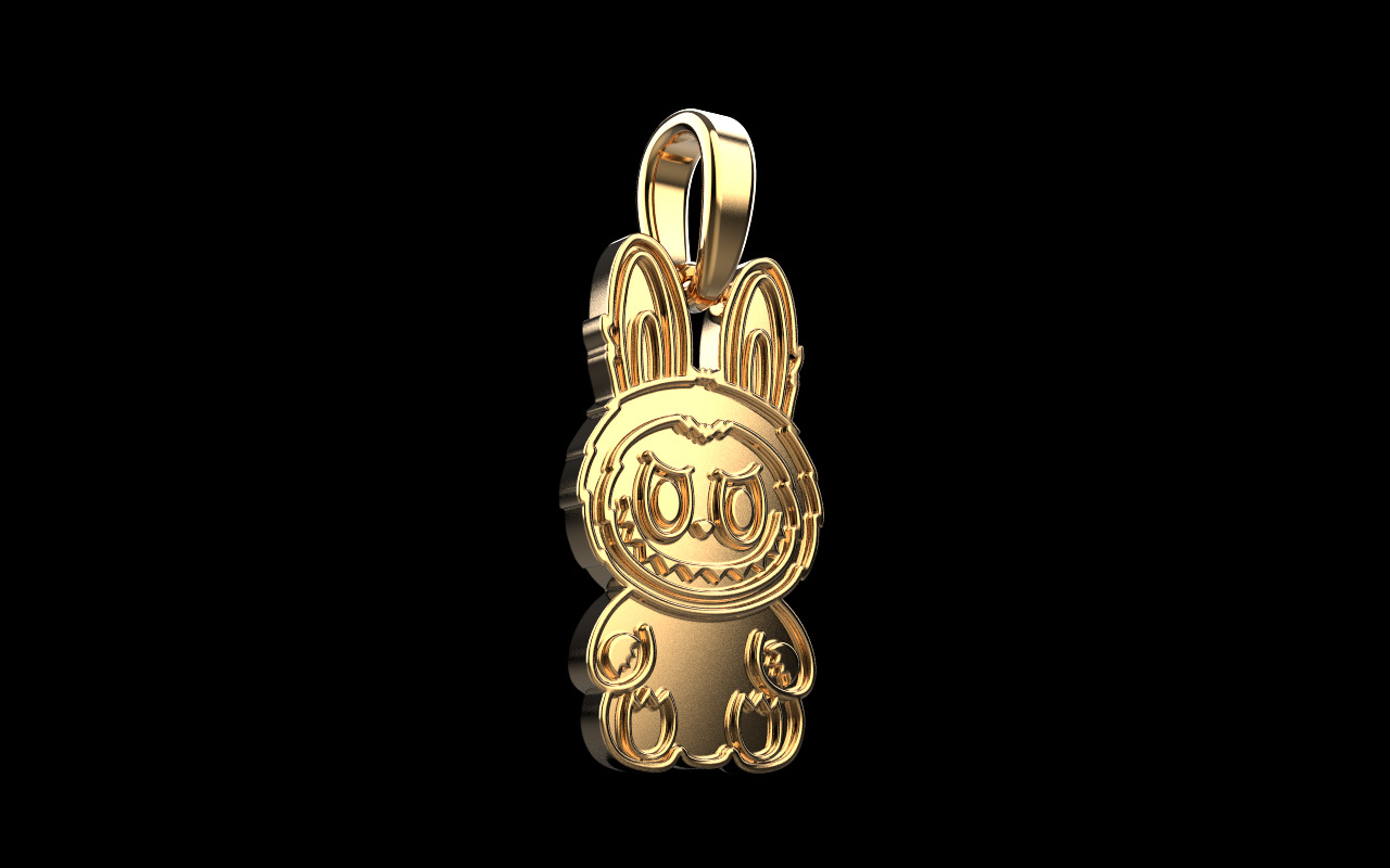 Labubu pendant model 1371 3D print model_2