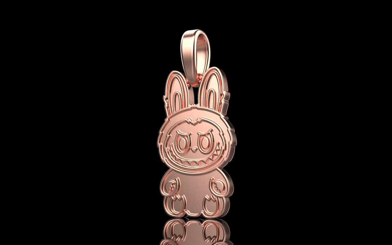 Labubu pendant model 1371 3D print model_30