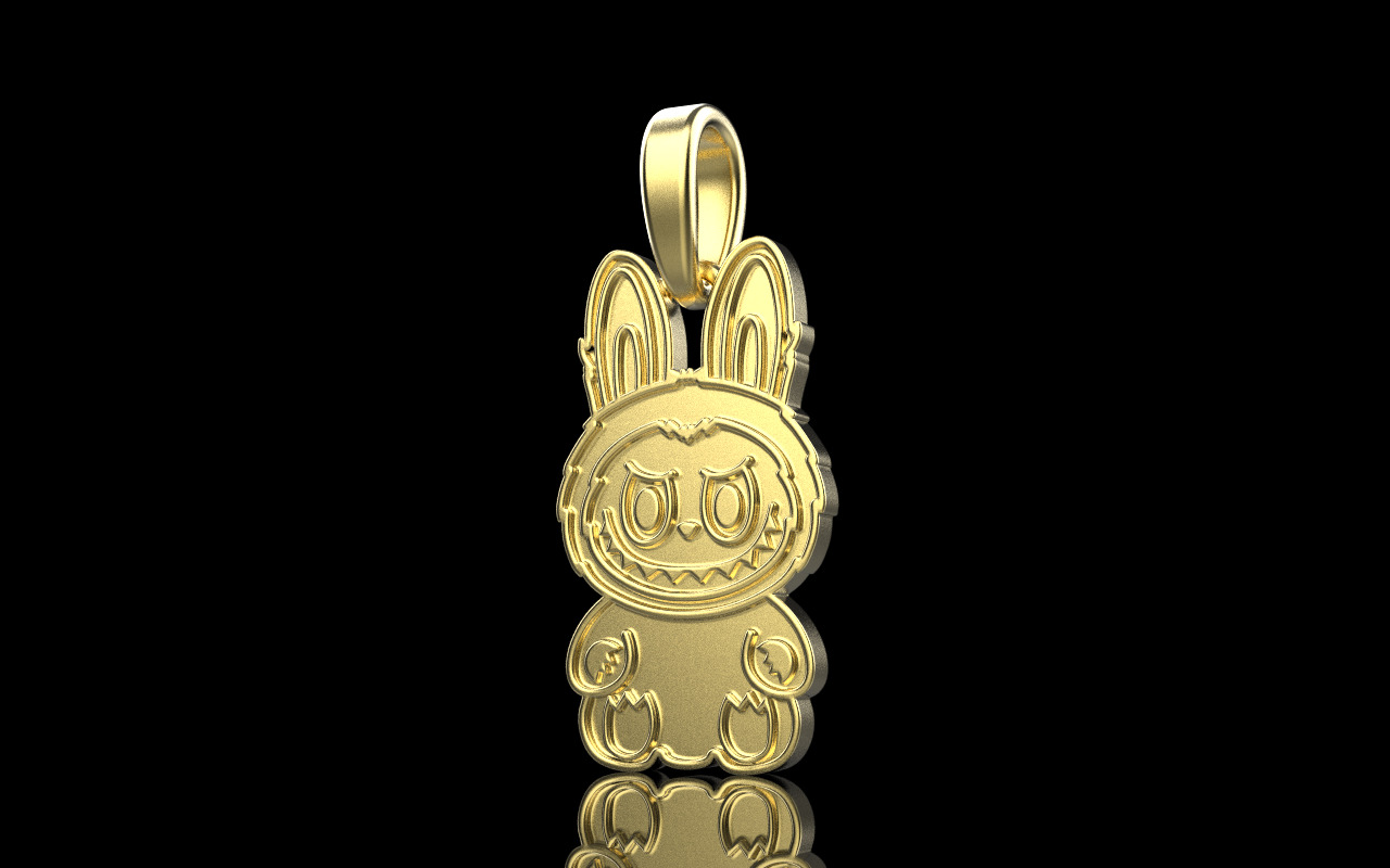 Labubu pendant model 1371 3D print model_27