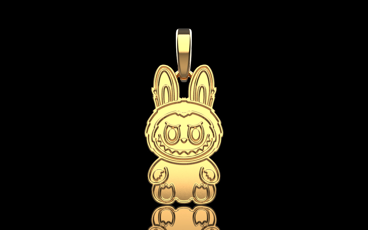 Labubu pendant model 1371 3D print model_1