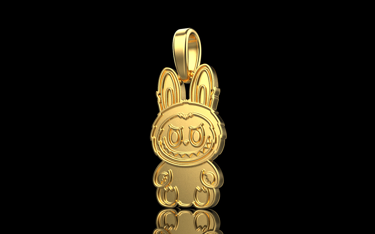 Labubu pendant model 1371 3D print model_26
