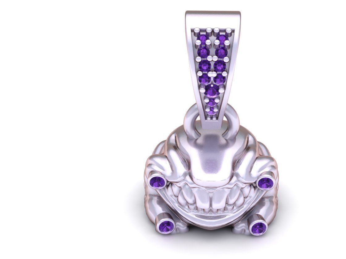 monster pendant  3D printable model     3D print model_2