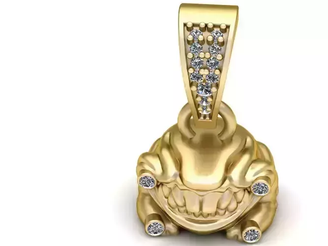 monster pendant  3D printable model    