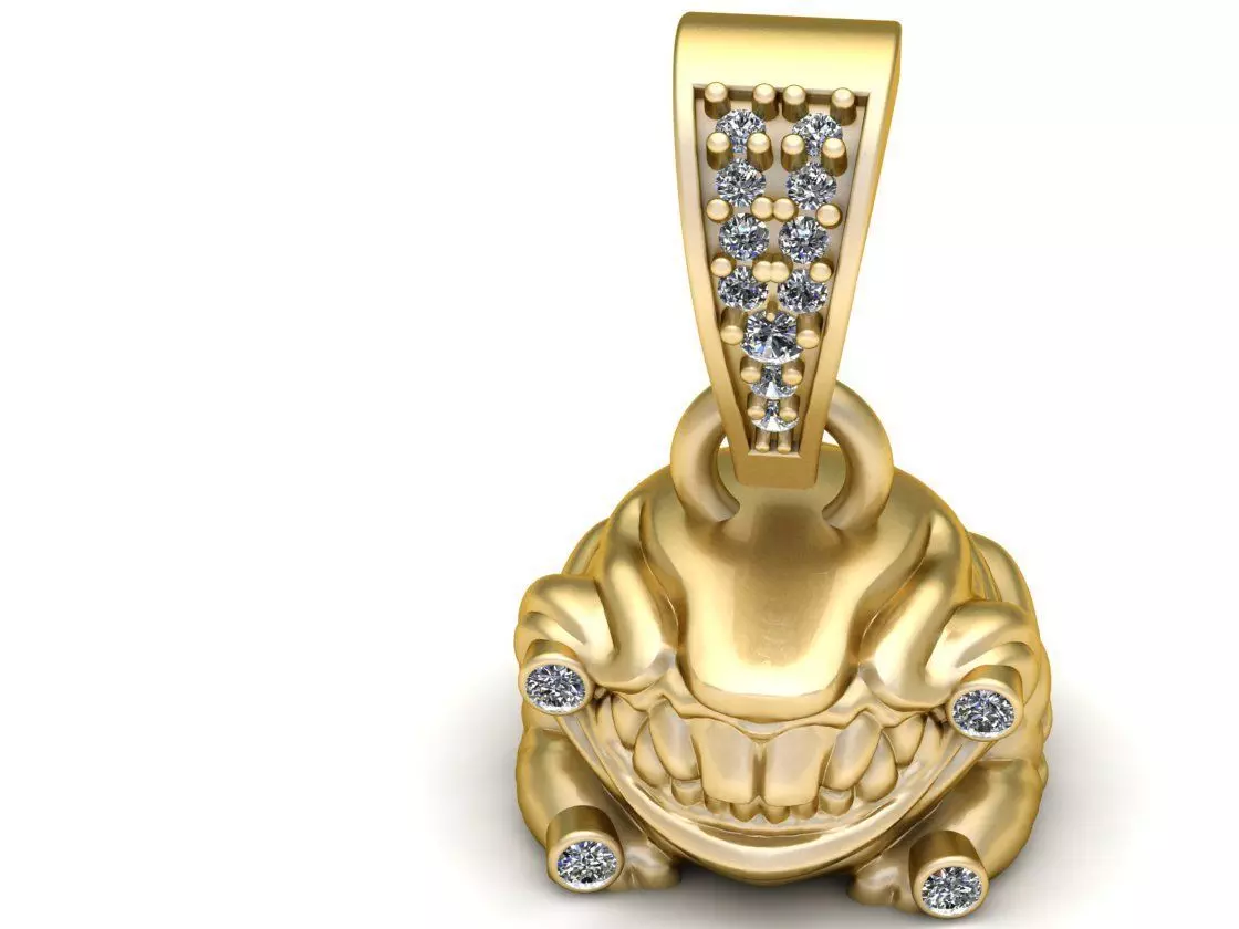 monster pendant  3D printable model     3D print model_0