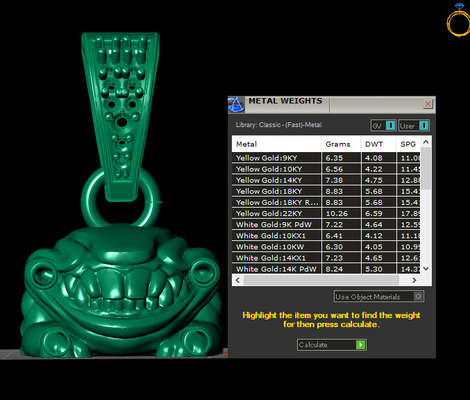 monster pendant  3D printable model     3D print model_7