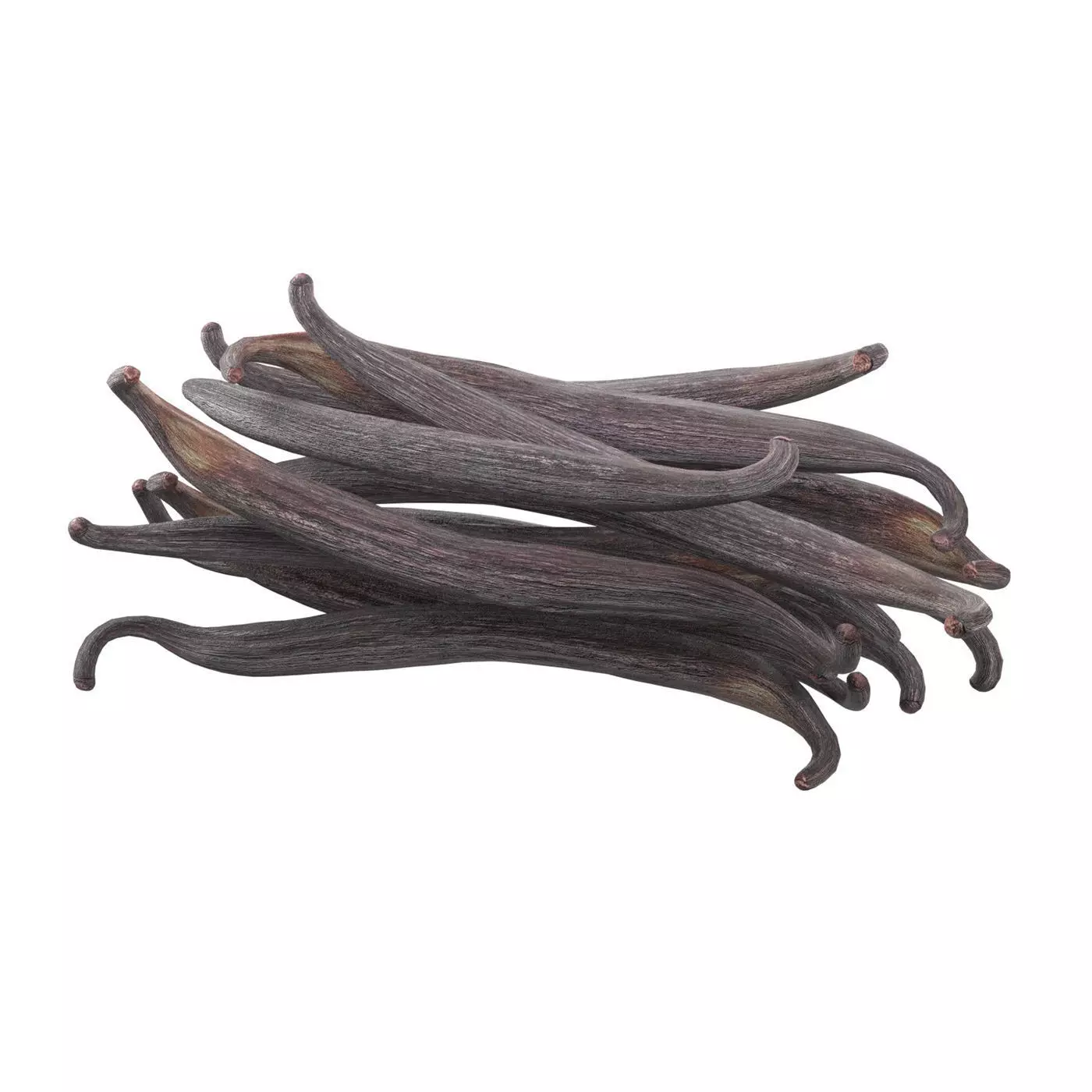 Vanilla Sticks Bunch pile  Low-poly 3D model_0