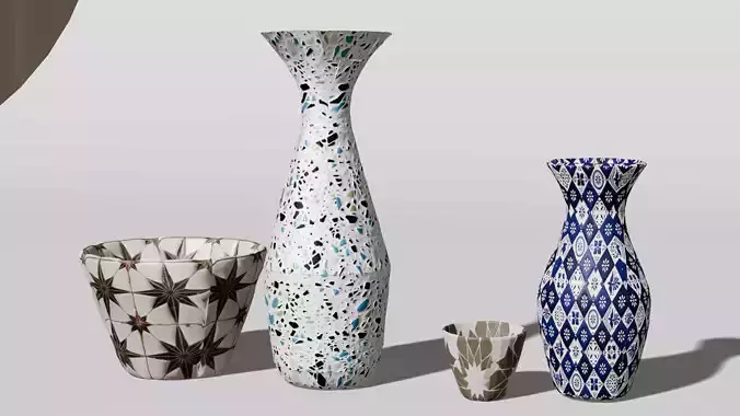 Modern Indoor Flower Pot Set 