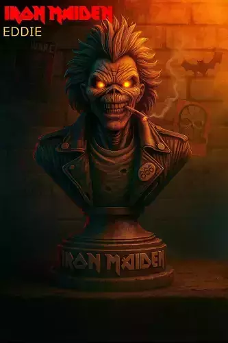 EDDIE IRON MAIDEN BUST