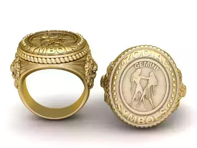 gold ring collection 3d printable model 