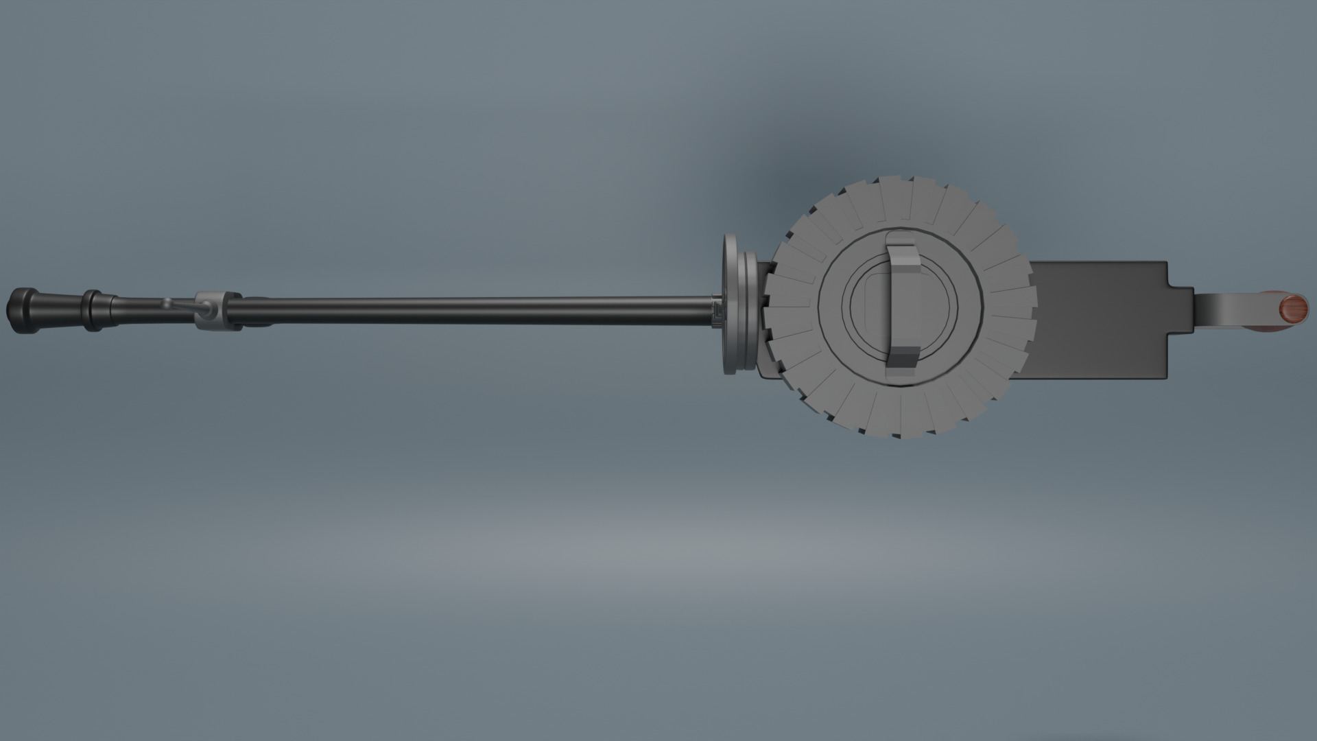 Lewis gun 3D model_3