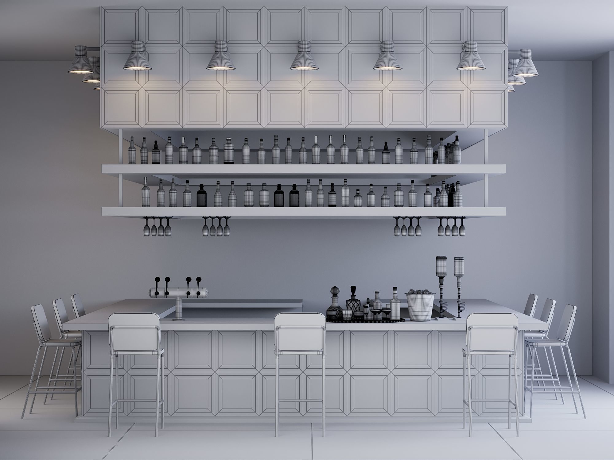 CAFE BAR NO19 A 3D model_12