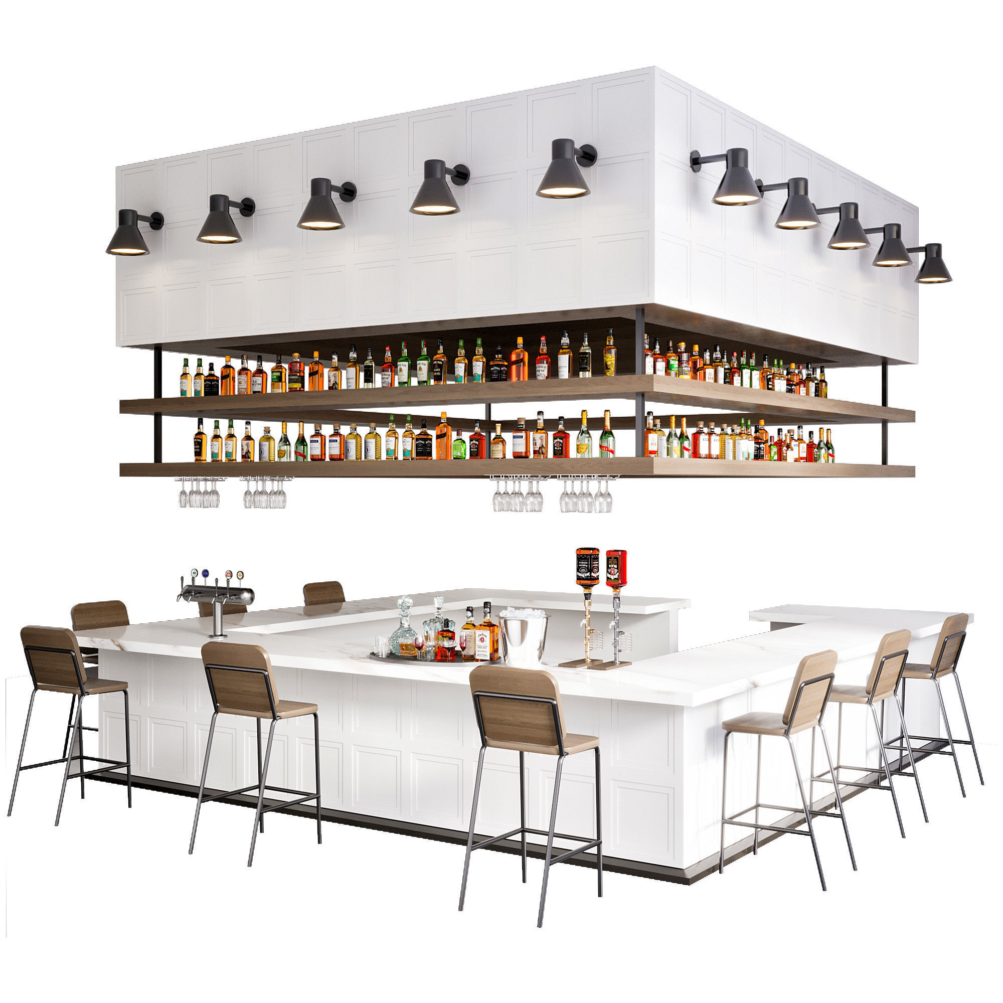 CAFE BAR NO19 A 3D model_7