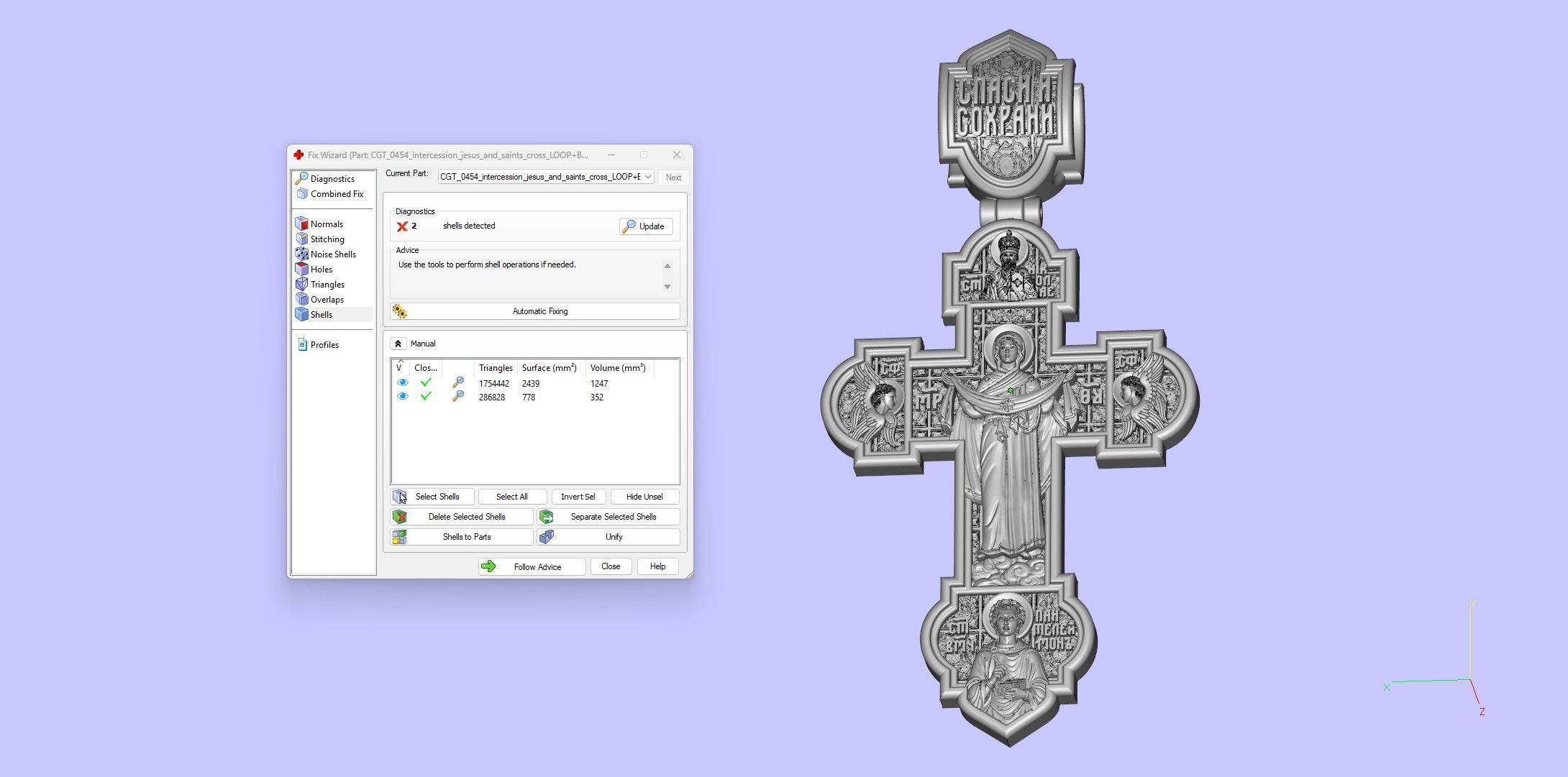 Intercession Pokrov Jesus Christ Panteleimon the Healer Cross 3D print model_14