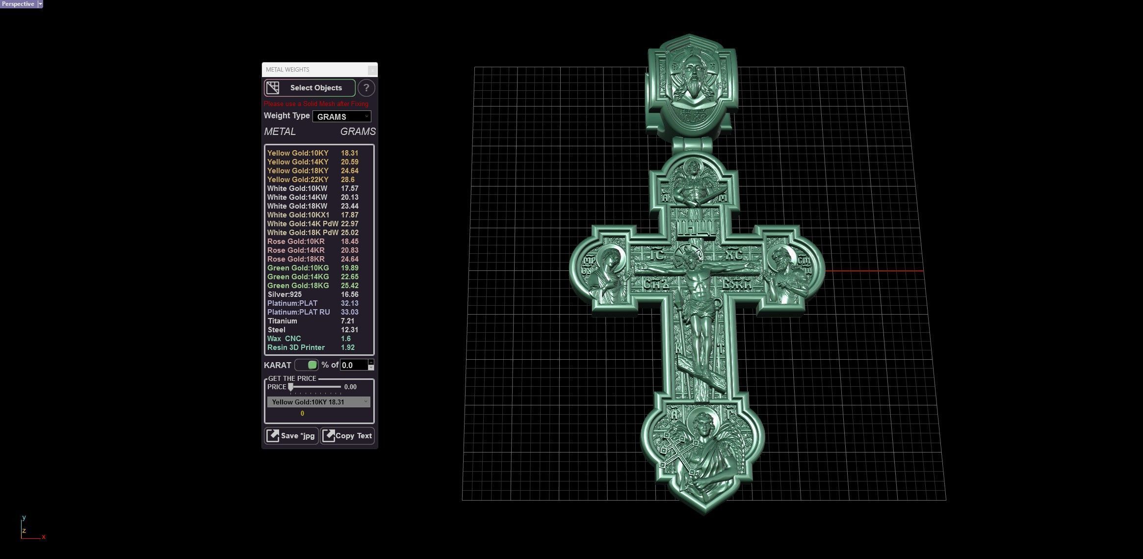 Intercession Pokrov Jesus Christ Panteleimon the Healer Cross 3D print model_13
