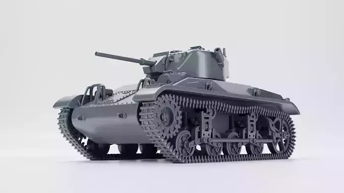 M22 Locust Light tank 3D print model