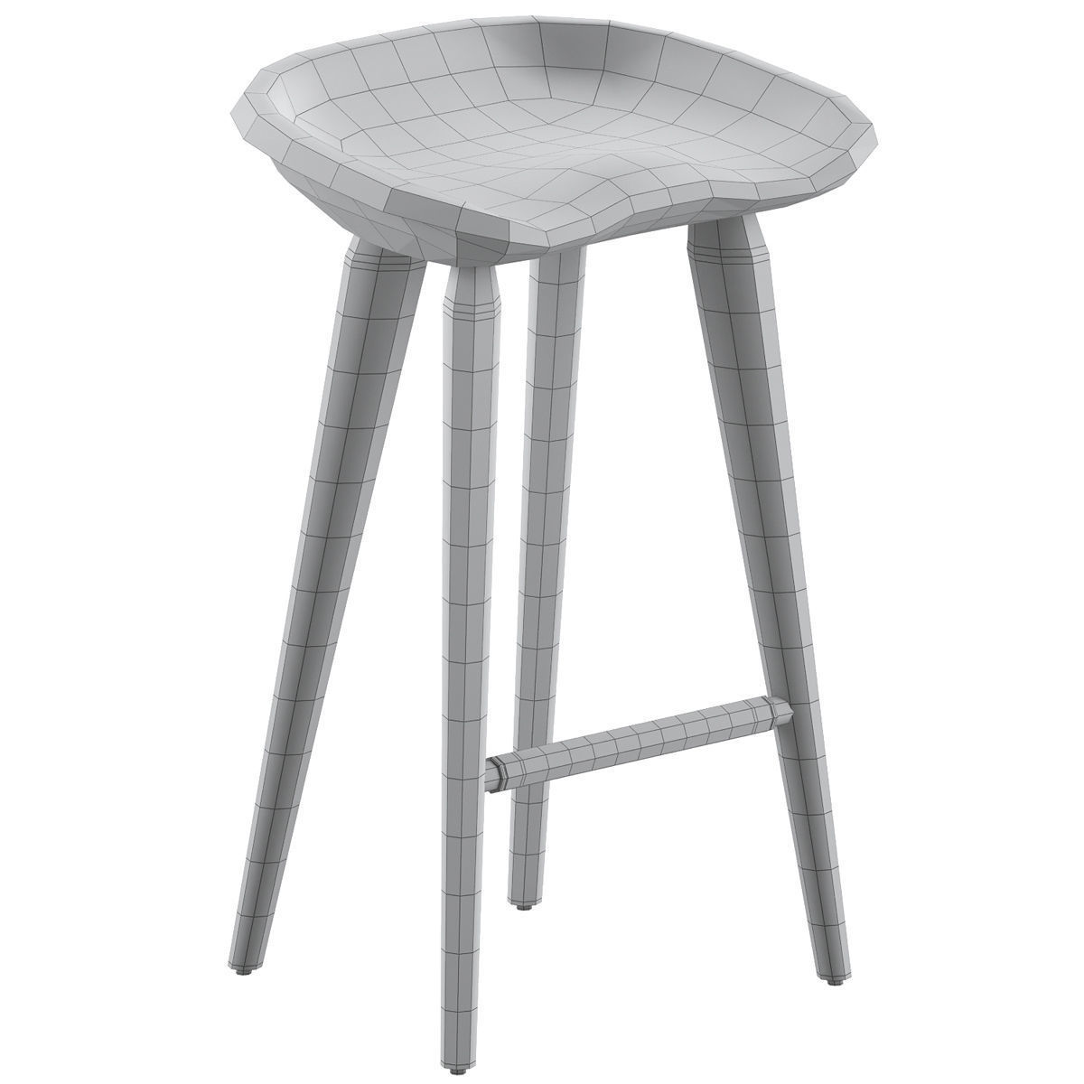Cb-22 Tractor Counter Stool 3D model_14