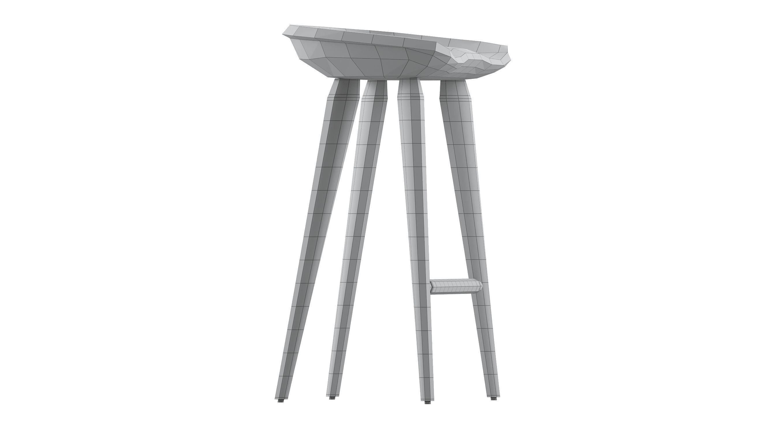 Cb-22 Tractor Counter Stool 3D model_8
