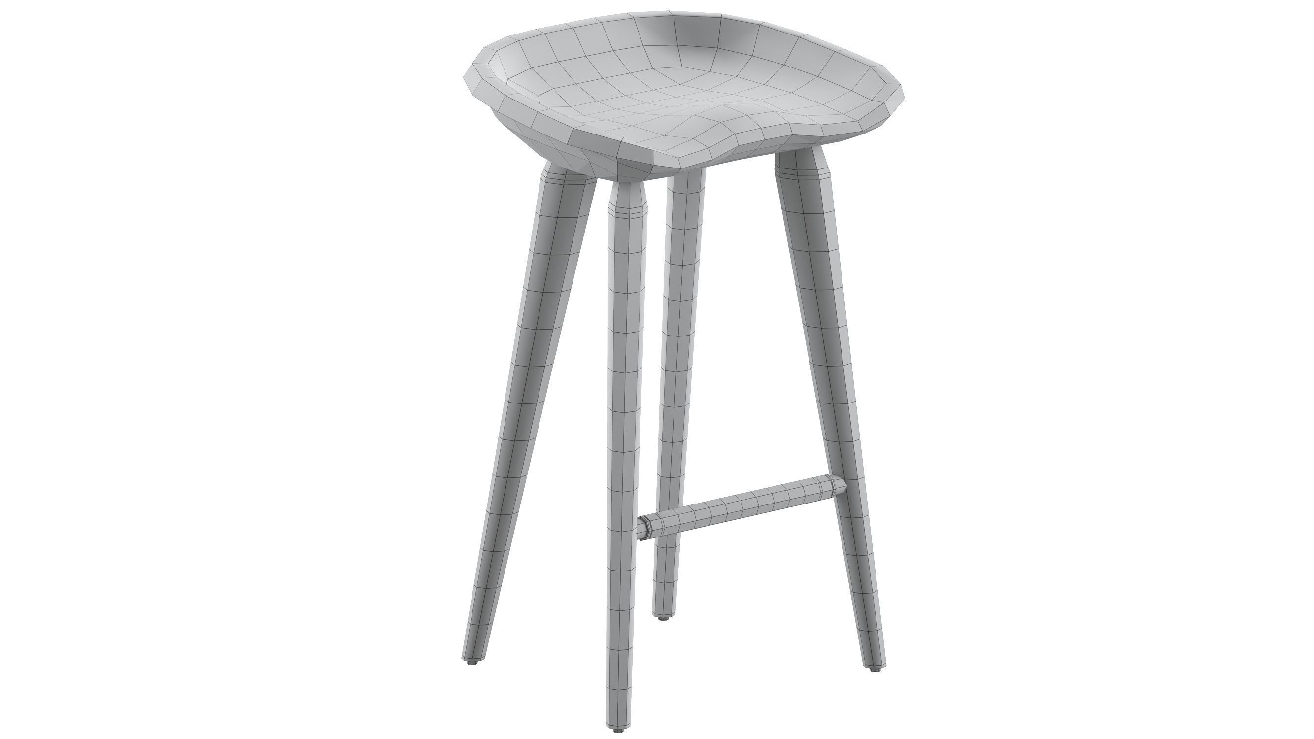 Cb-22 Tractor Counter Stool 3D model_7