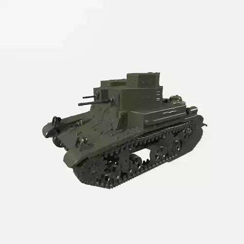 M2A3 Light Tank 3D print model