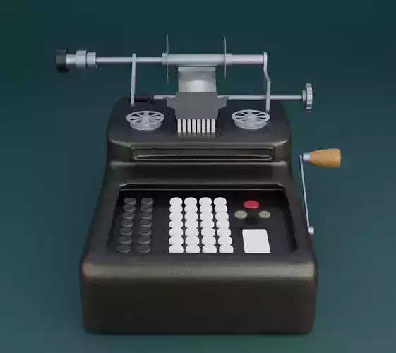 Rusty Metal cash registet - Realistic 