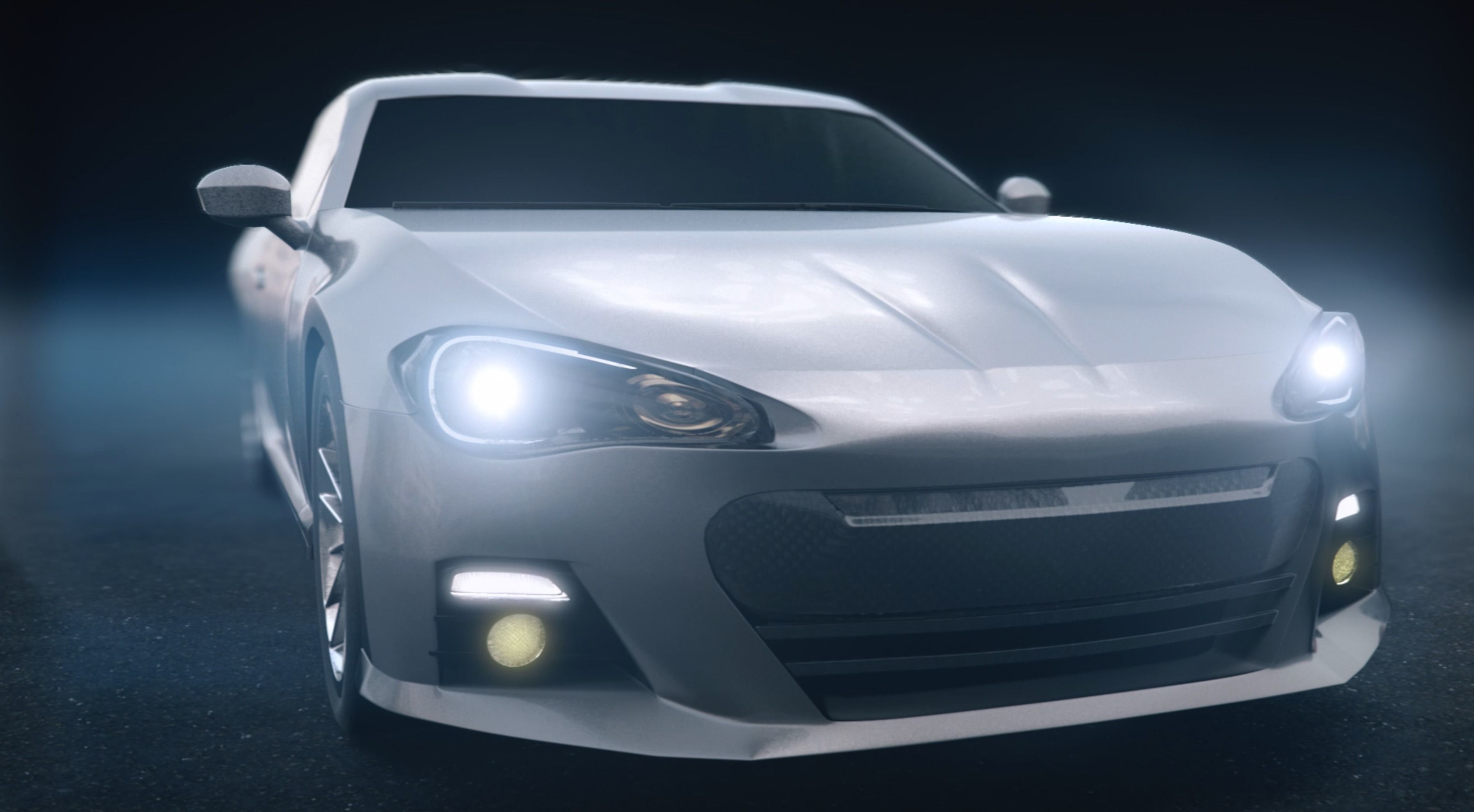 Toyota 86 sports car 3D model_0