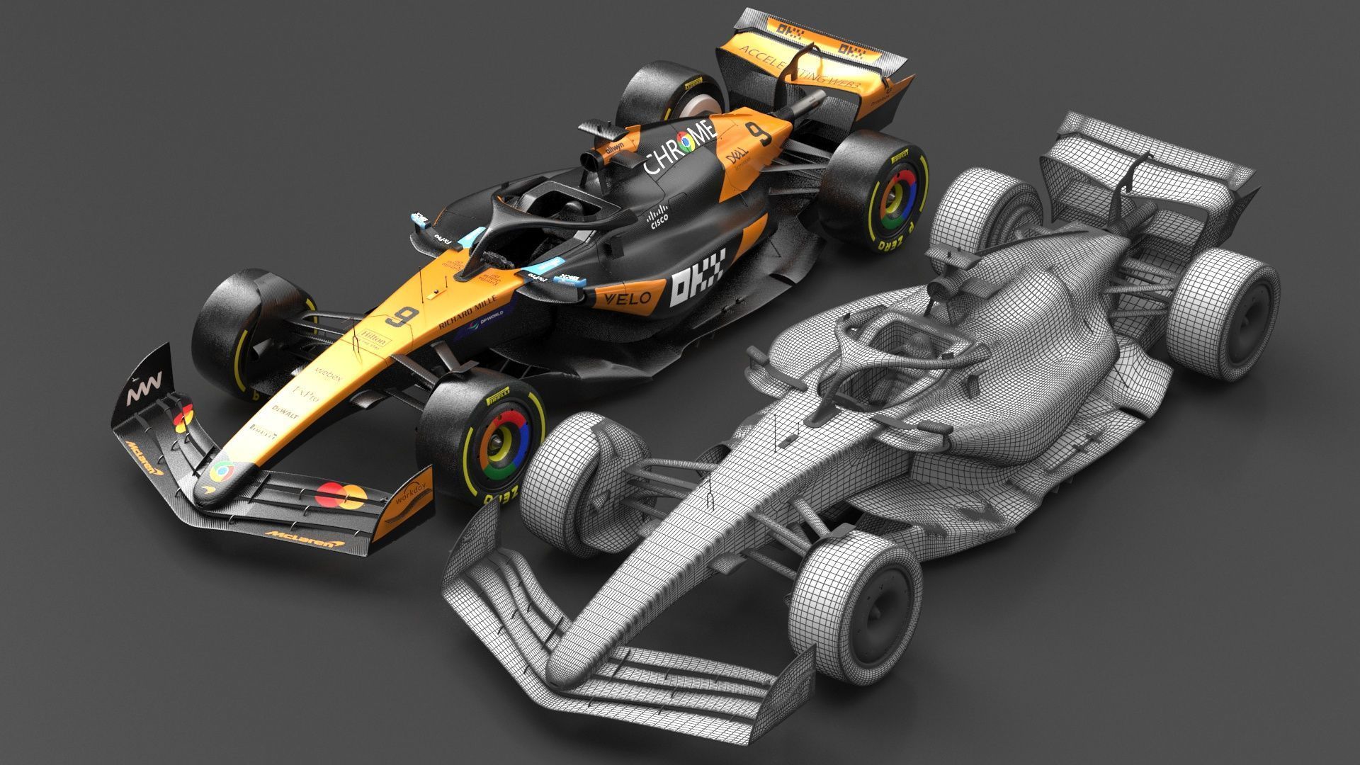 McLaren MCL39 F1 2025 Formula 1 Race Car 3D model_15