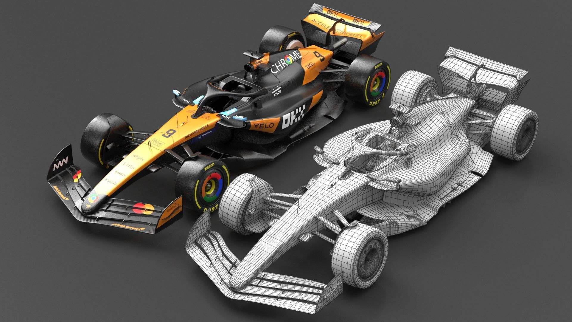 McLaren MCL39 F1 2025 Formula 1 Race Car 3D model_14
