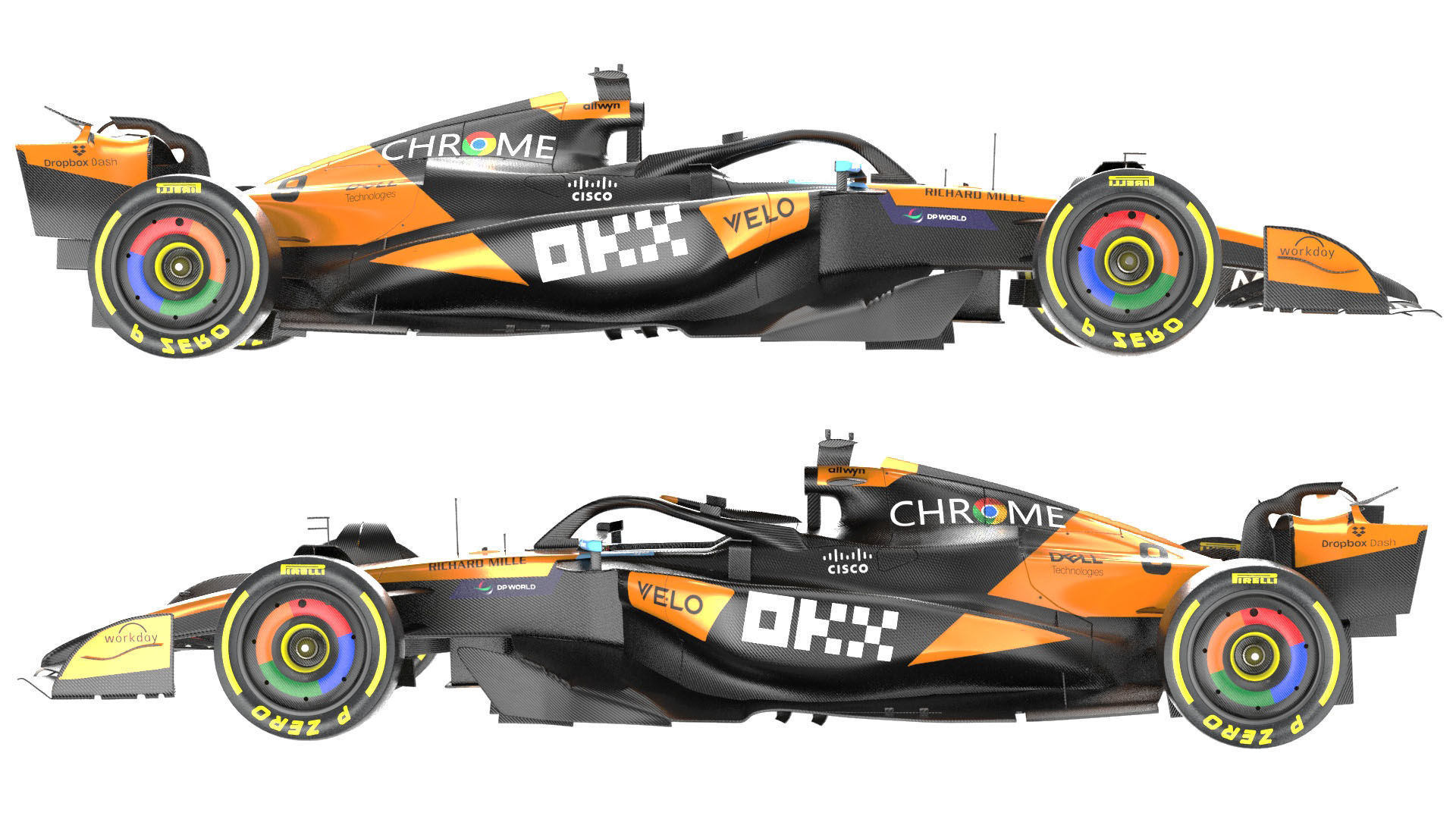 McLaren MCL39 F1 2025 Formula 1 Race Car 3D model_8