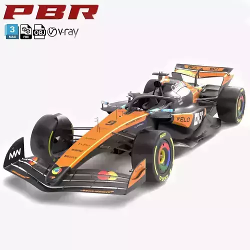 McLaren MCL39 F1 2025 Formula 1 Race Car 3D model