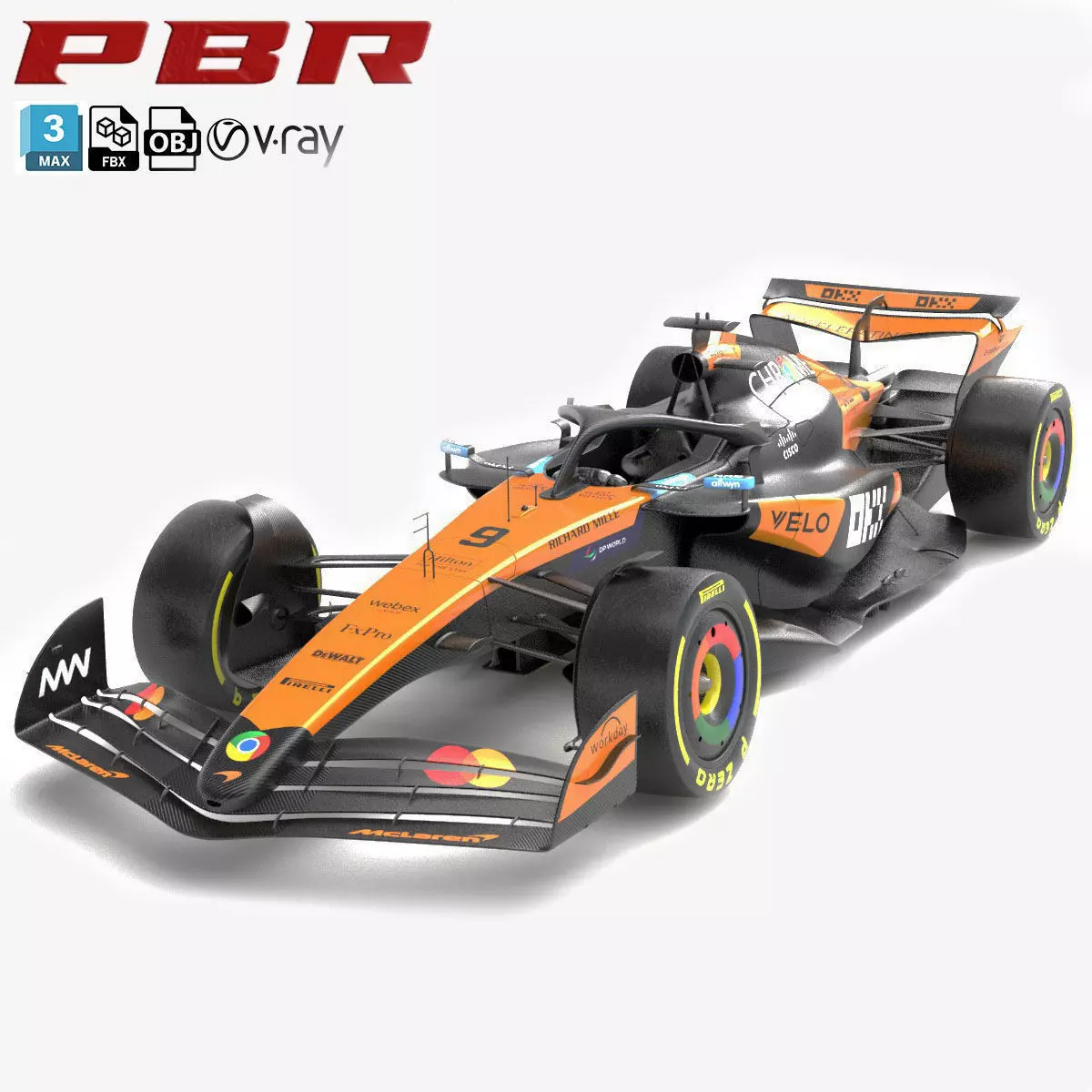 McLaren MCL39 F1 2025 Formula 1 Race Car 3D model_0