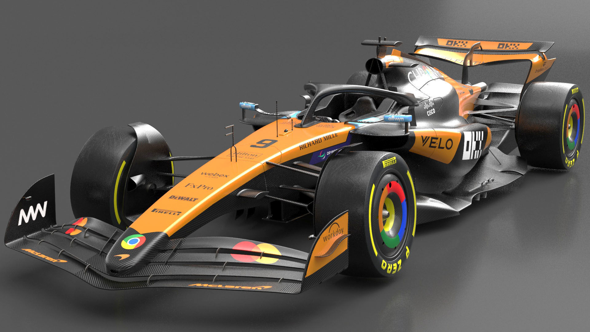 McLaren MCL39 F1 2025 Formula 1 Race Car 3D model_4