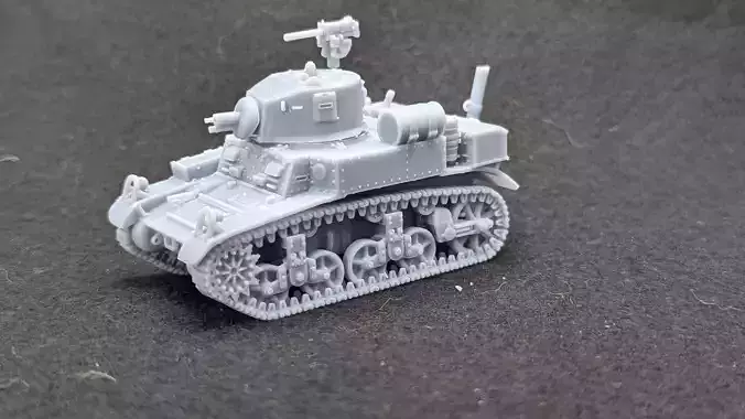 M3A1 Stuart Satan - flamethrower 3D print model