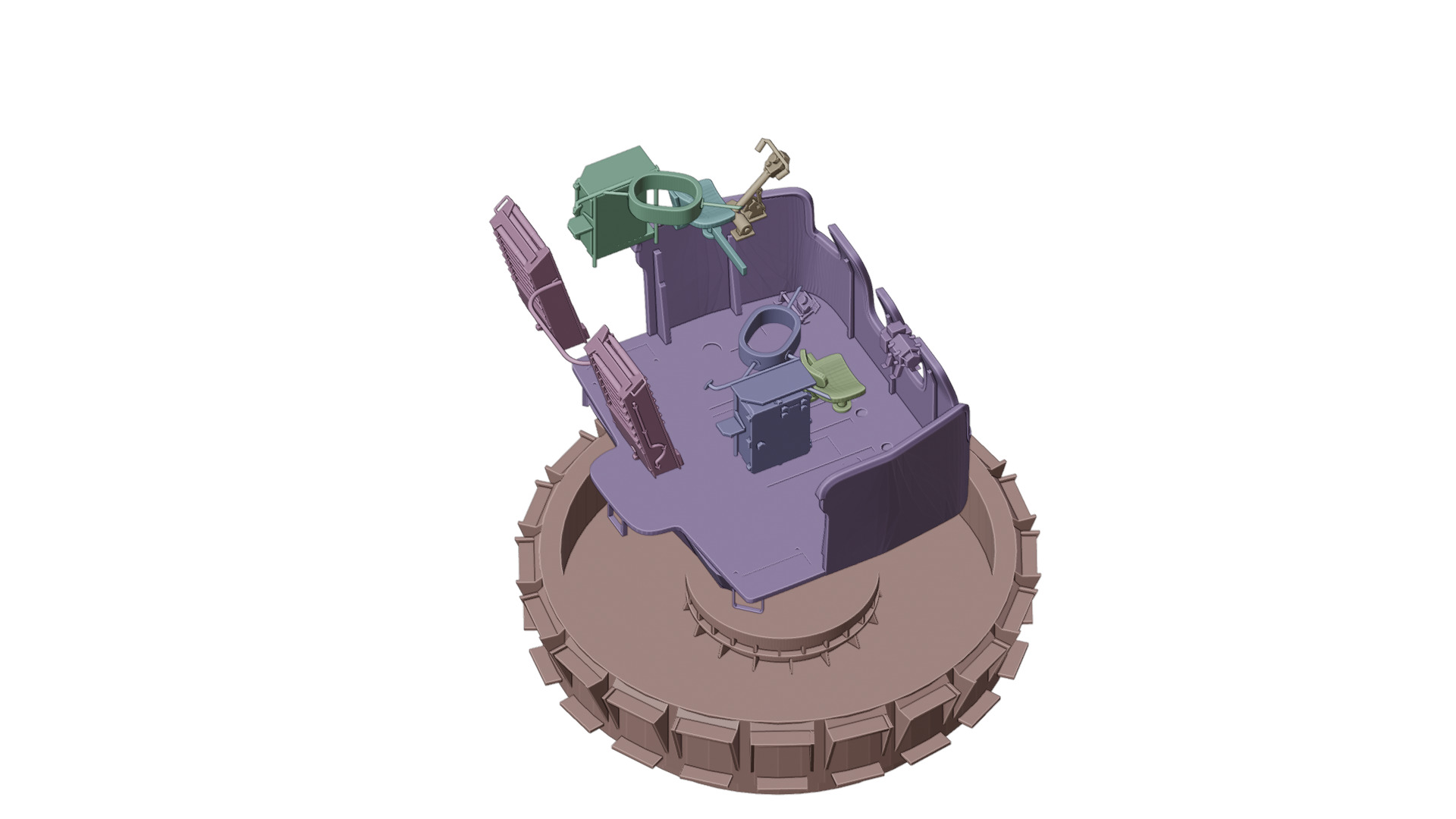 twin Bofors SP48 3D print model_7