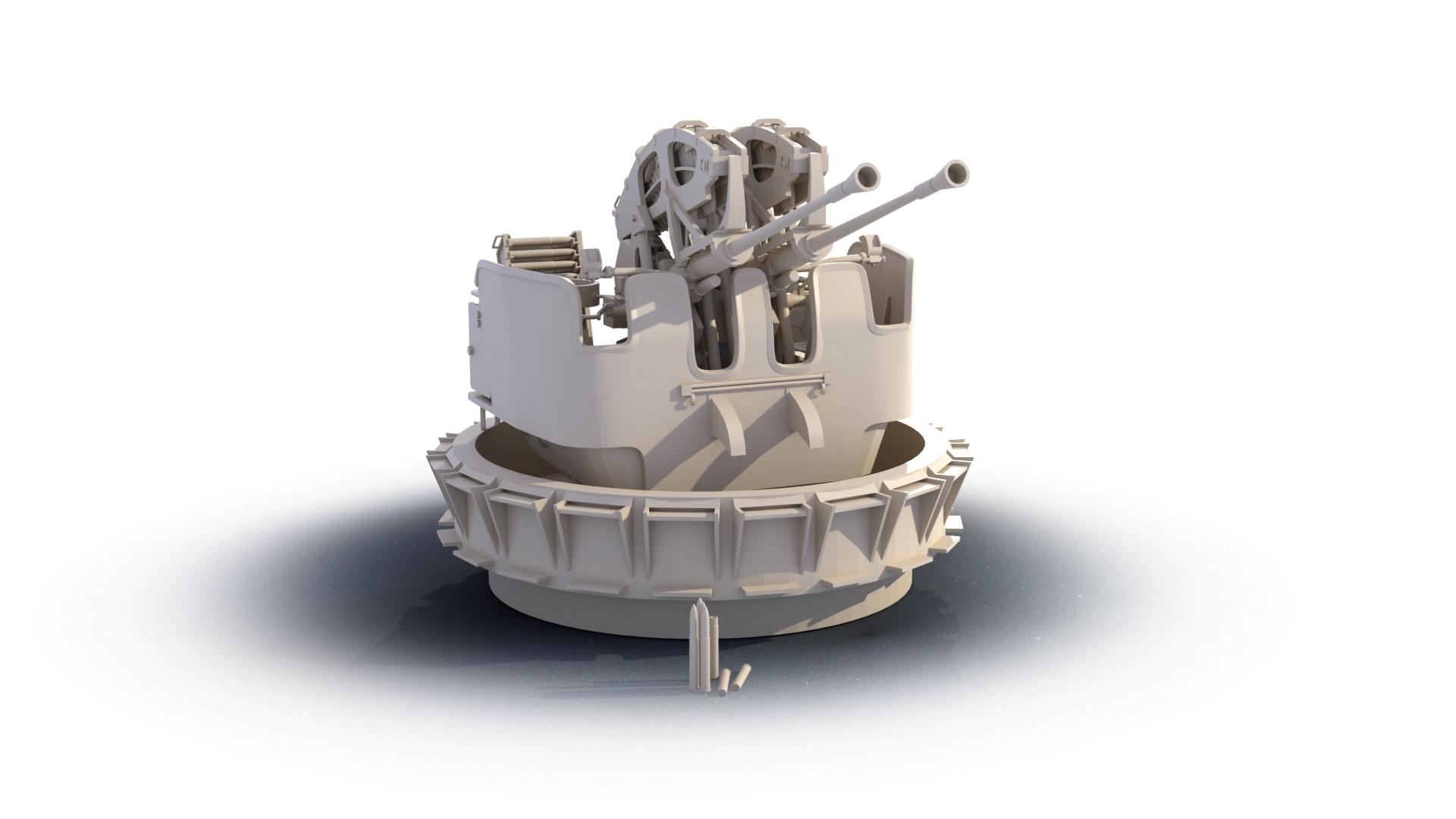 twin Bofors SP48 3D print model_1