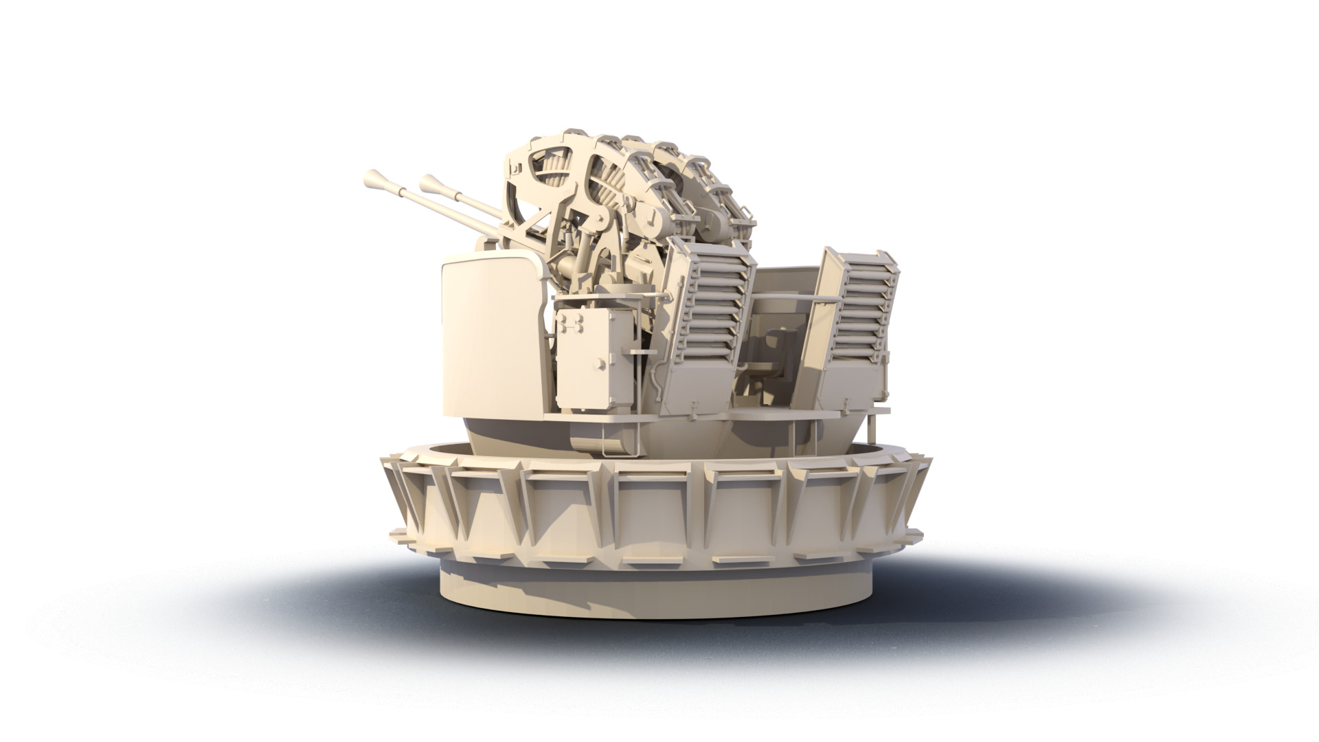 twin Bofors SP48 3D print model_2