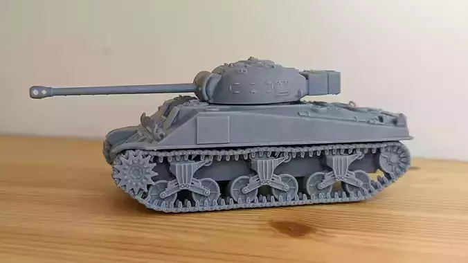 Sherman Firefly VC with QF 17-pounder 3D print model