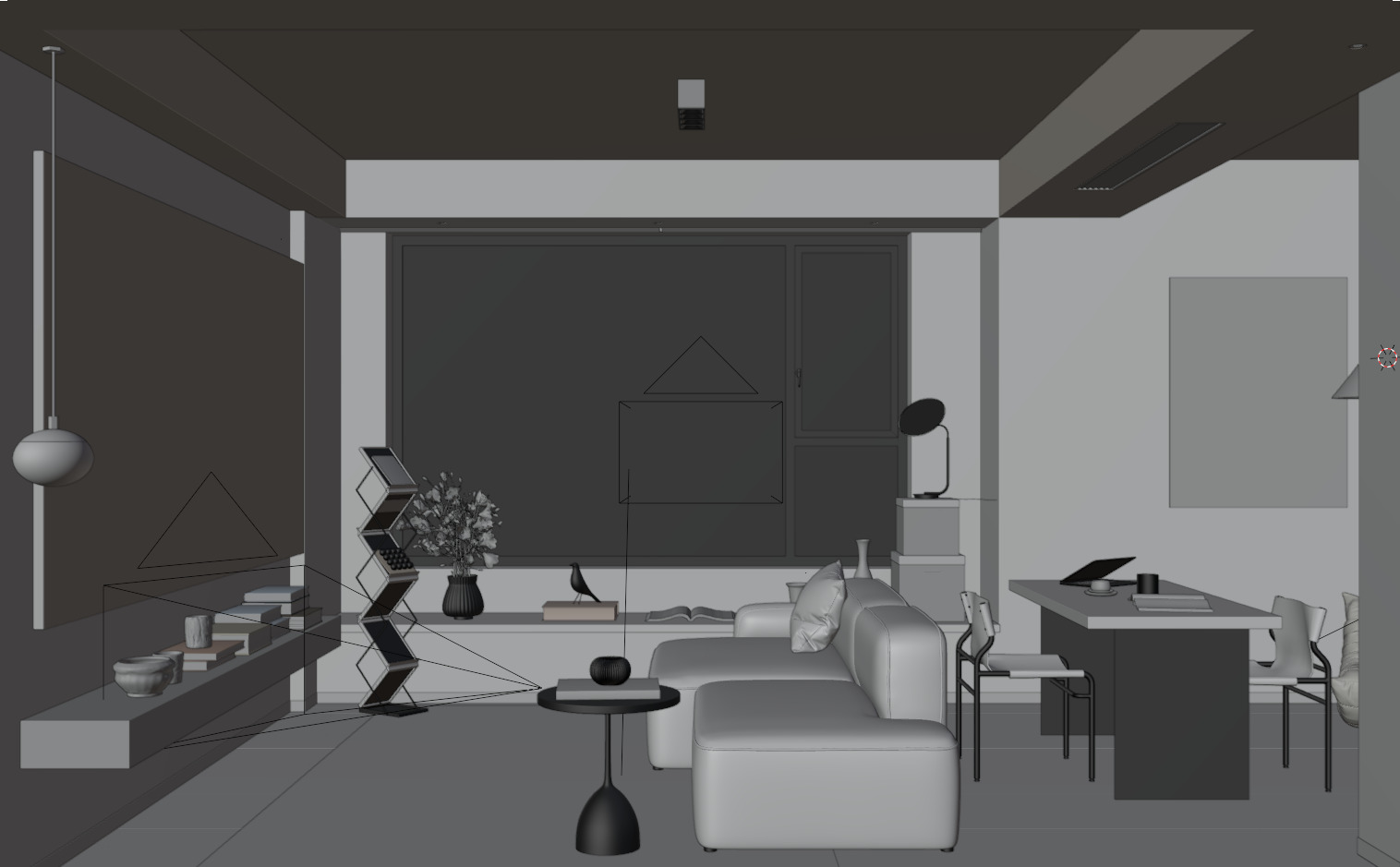 Modern livingroom 3D model_8