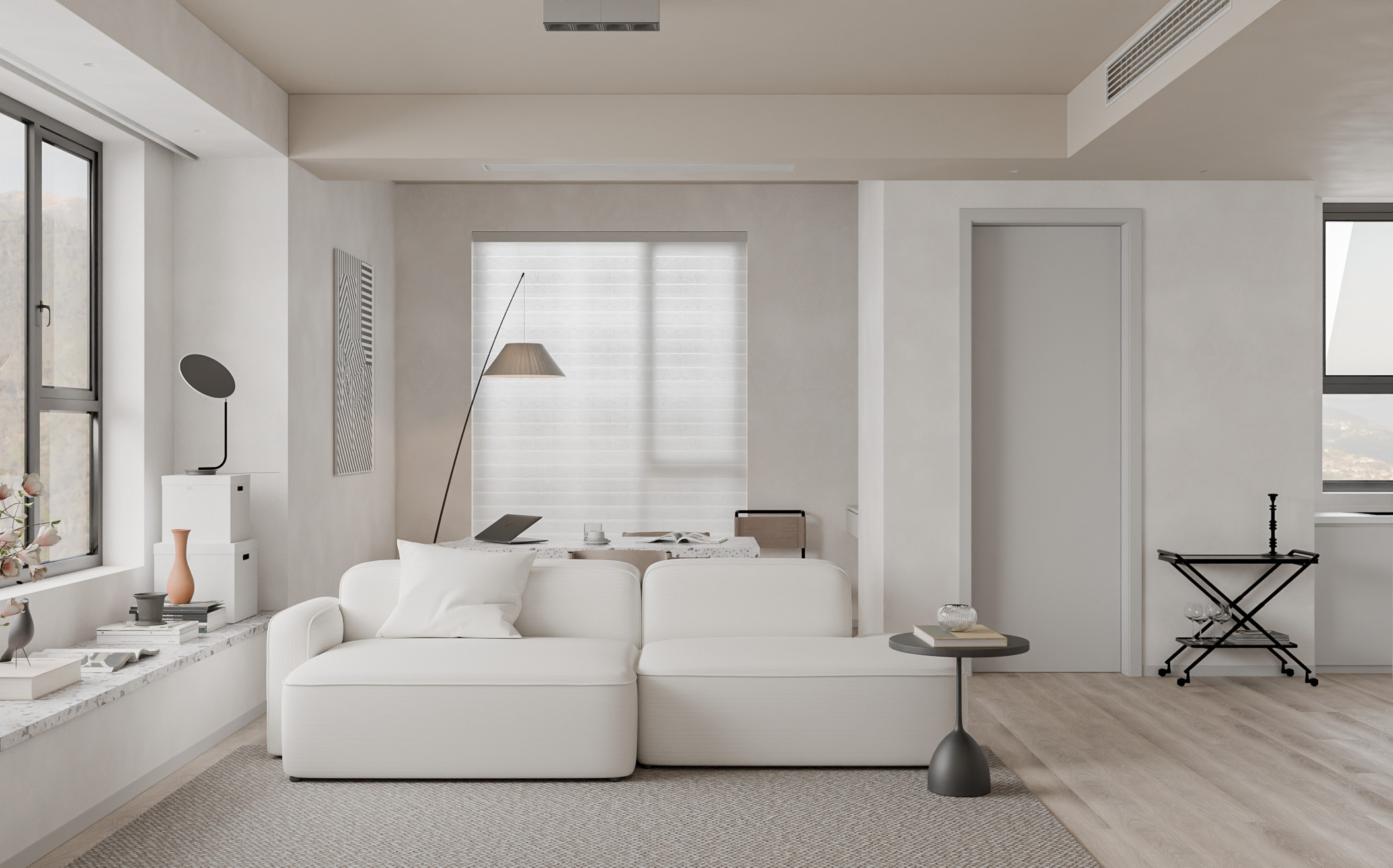 Modern livingroom 3D model_2