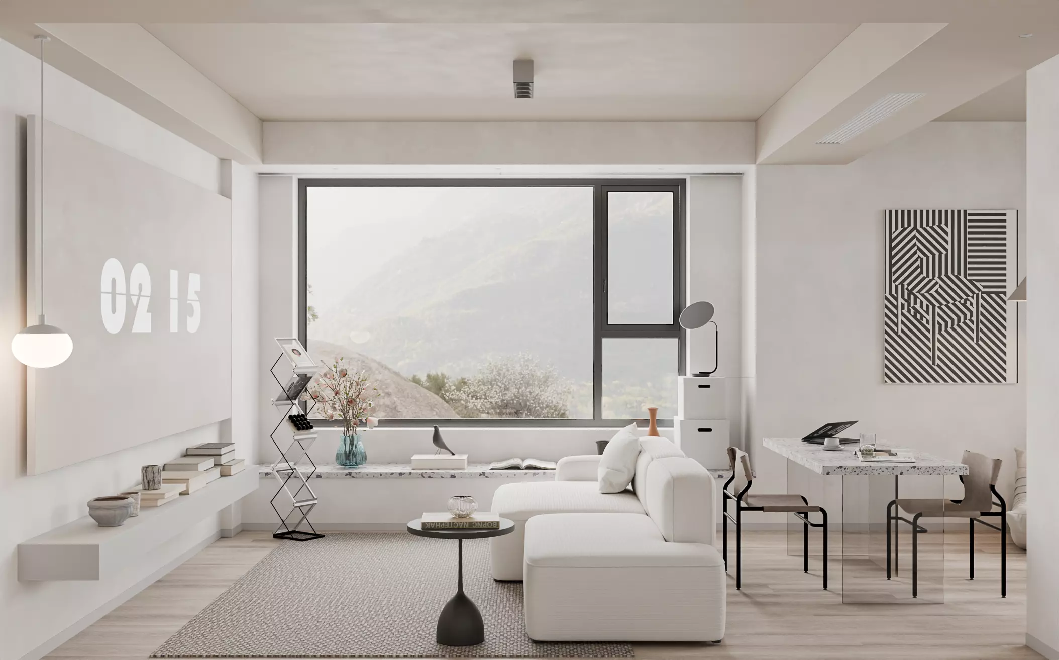 Modern livingroom 3D model_0